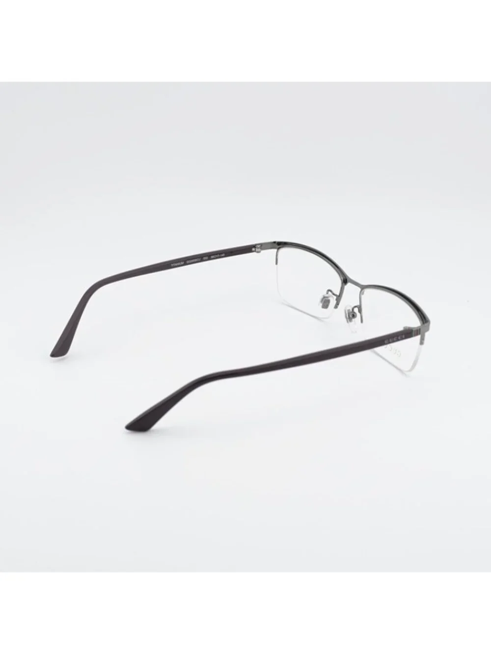 Gucci GG0856OJ 002 Eyeglasses Gunmetal 56mm Rectangle Frame